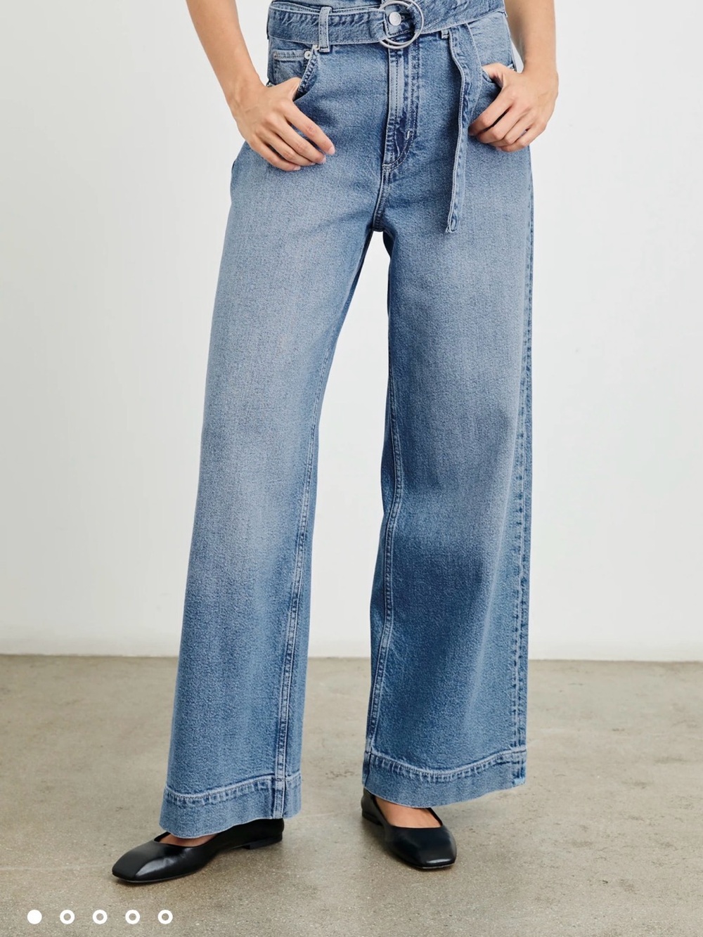 Rails Descanso Wide Leg High-Rise Jeans in Light Blue